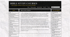 Desktop Screenshot of biblestudycourses.org